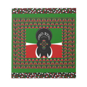 Jambo Kenya Art Skriv ut Anteckningsblock