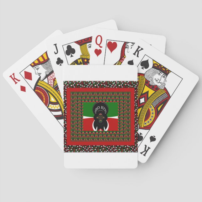 Jambo Kenya Art Skriv ut Casinokort (Baksidan)