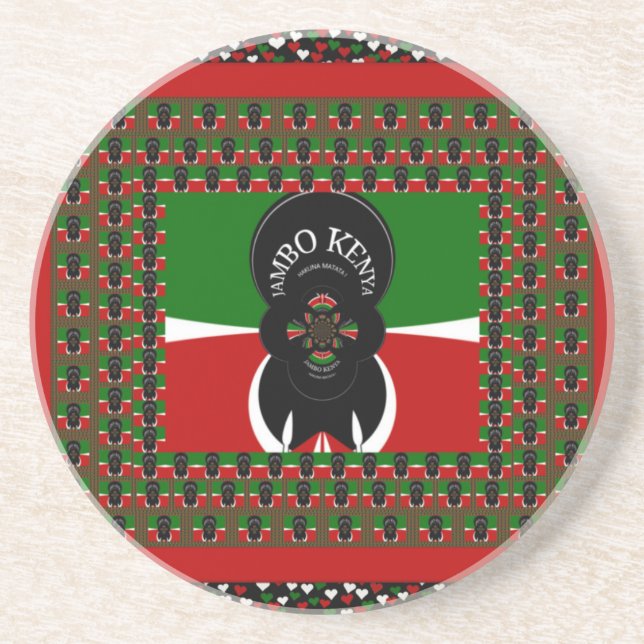Jambo Kenya Art Skriv ut Underlägg (Framsidan)