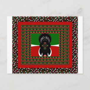 Jambo Kenya Art Skriv ut Vykort
