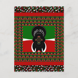 Jambo Kenya Art Skriv ut Vykort