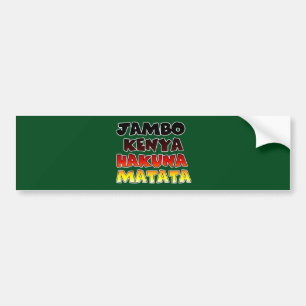 Jambo Kenya Hakuna Matata Bildekal