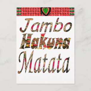 Jambo Kenya! Hakuna Matata Vykort
