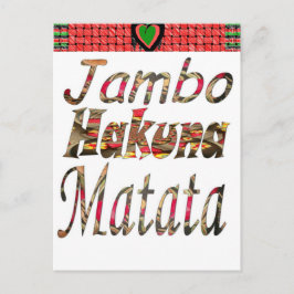 Jambo Kenya! Hakuna Matata Vykort
