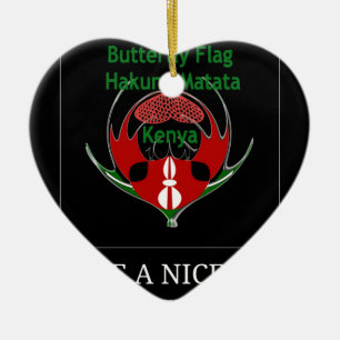 Jambo Kenya Julgransprydnad Keramik