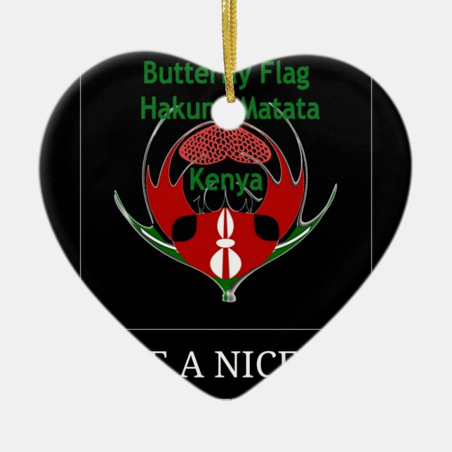 Jambo Kenya Julgransprydnad Keramik (Framsidan)