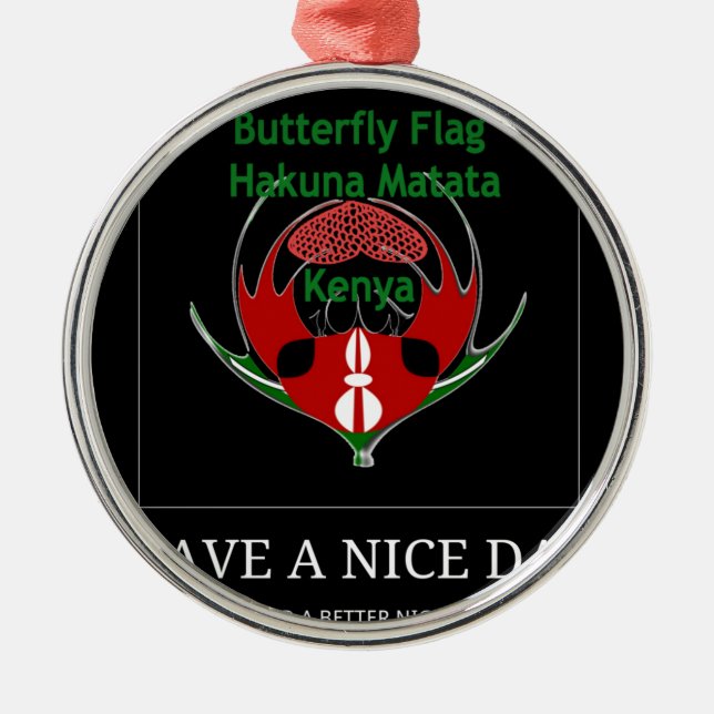 Jambo Kenya Julgransprydnad Metall (Framsidan)