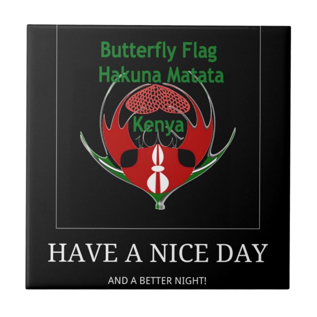 Jambo Kenya Kakelplatta (Framsidan)