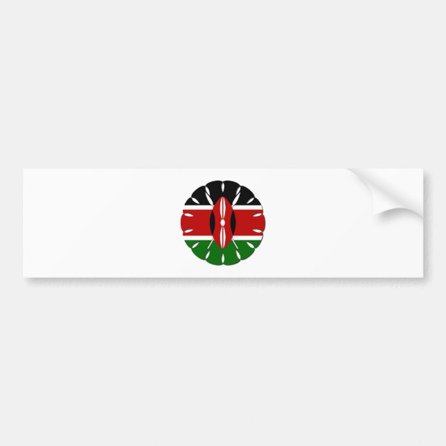 Jambo Kenyan Flagga Bildekal (Framsidan)