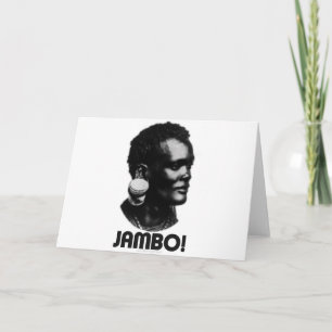 JAMBO! Swahili Hälsning Kort