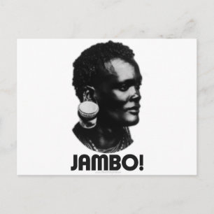 JAMBO! Swahilihälsning Vykort