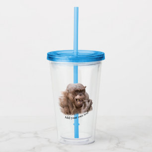 Jambo The Hairless Chimp (ändra till din egen text Take Away Mugg