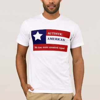 Jämbördig Autistic amerikan T-shirt