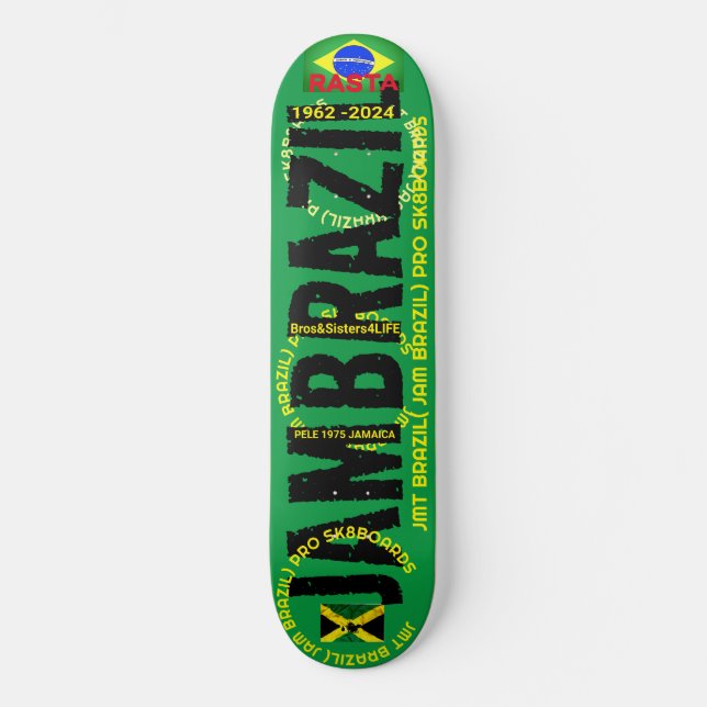 JAMBRAZIL OFFICIELL 1962 8 1/4-tums Skateboard Dec (Framsida)