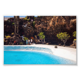 Jameos del Agua-poolen, Lanzarote Fototryck