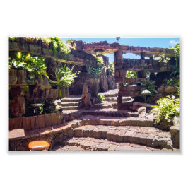 Jameos del Agua-trädgården, Lanzarote, Kanarieöarn Fototryck