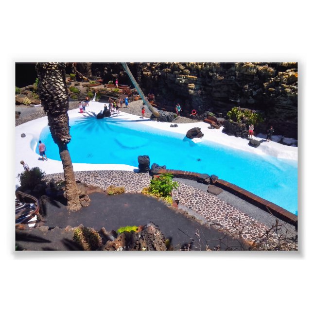 Jameos del Agua vulkanisk pool, Lanzarote Fototryck (Framsidan)