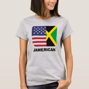 Jamerican, Jamaican American flagga ,4:e July T Shirt