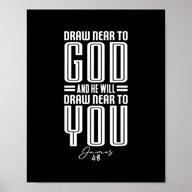 James48 Rita nära Gud Christian Motivational Bi Poster (Framsidan)