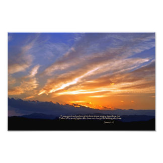 James 1:17 Varje bra- och perfekt-gåva Fototryck