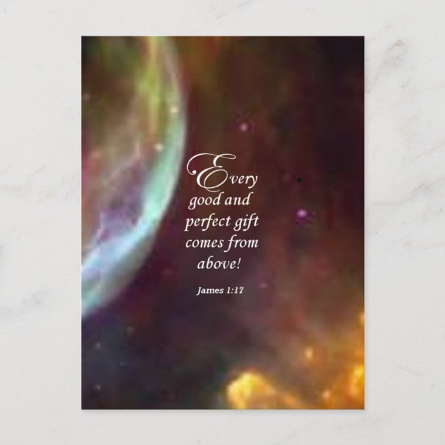 James 1:17 vykort (Framsida)