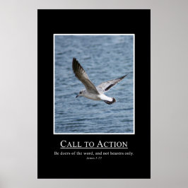 James 1:22 Be Doers vid Ord Poster