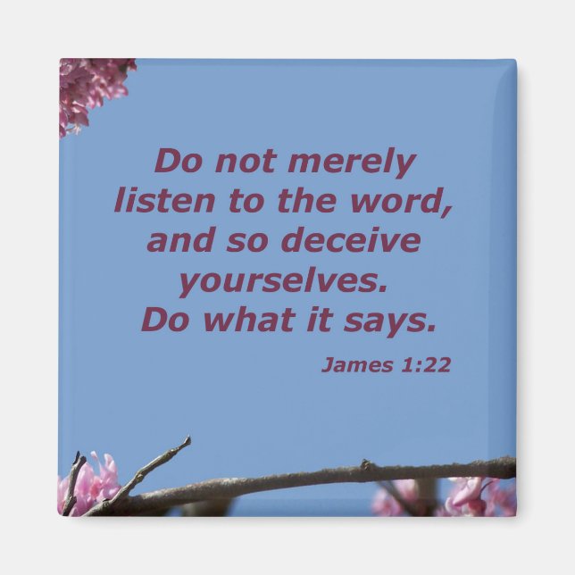 James 1:22 magnet (Framsidan)