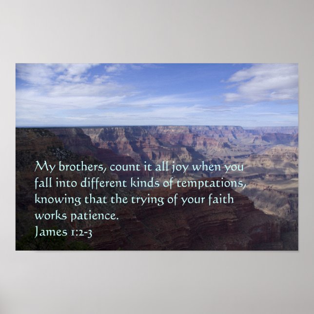 James 1:2-3 Poster (Framsidan)