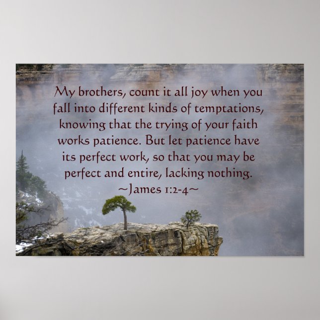 James 1:2-4 Poster (Framsidan)