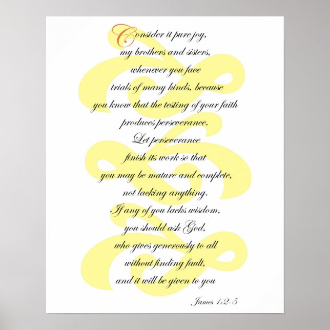 James 1:2-5 poster (Framsidan)