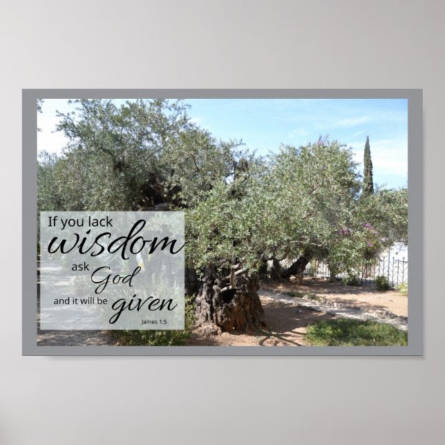 James 1:5 Affischtryck | Guds vishet Poster (Framsidan)