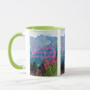 James 2:24 KJV Bible Scripture Pic Two-Tone Mugg