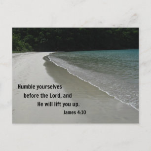 James 4:10 ödmjuk inför Herren... Vykort