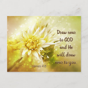 James 4:8 Draw nära Gud, han kommer att dra nära d Vykort