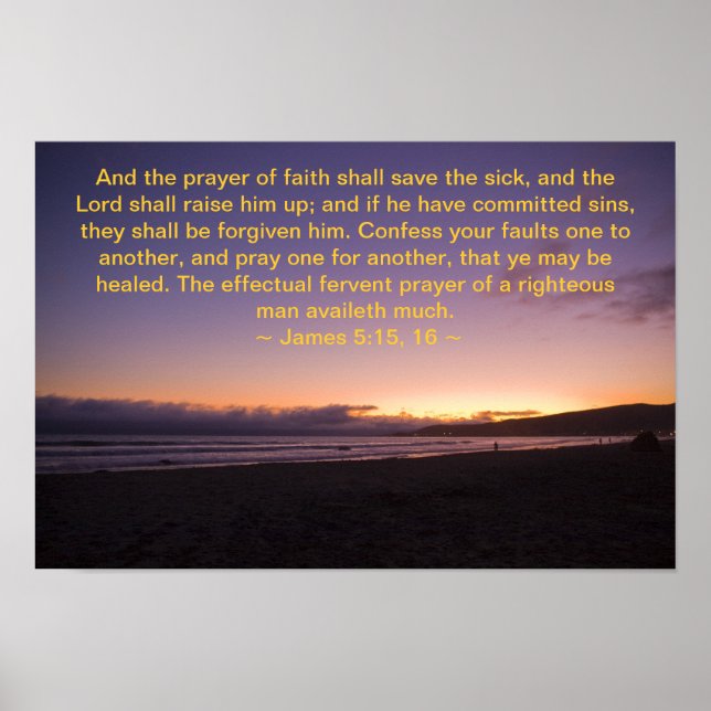 James 5:15-16 poster (Framsidan)