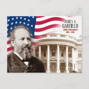 James A. Garfield - 20:e presidenten för USA Vykort