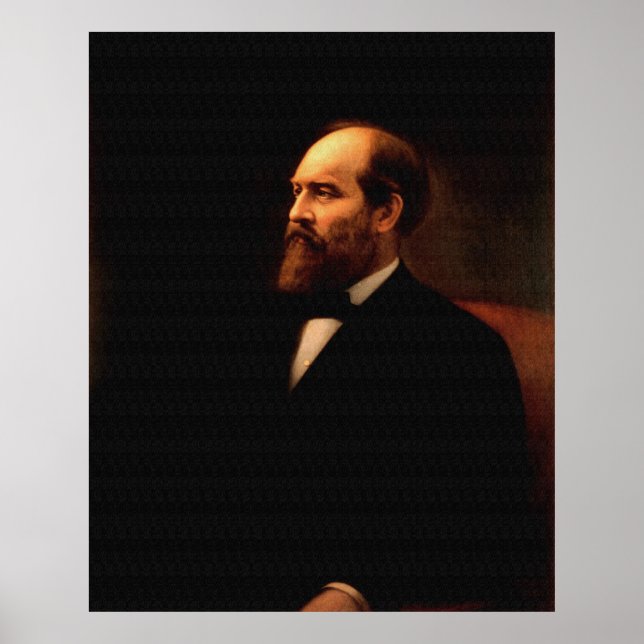 JAMES A. GARFIELD Porträtt by Calvin Curtis Print Poster (Framsidan)