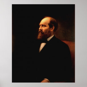JAMES A. GARFIELD porträtt vid det Calvin Curtis Poster