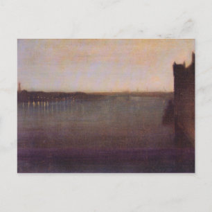 James Abbot McNeill Whistler - Nocturne in grått a Vykort