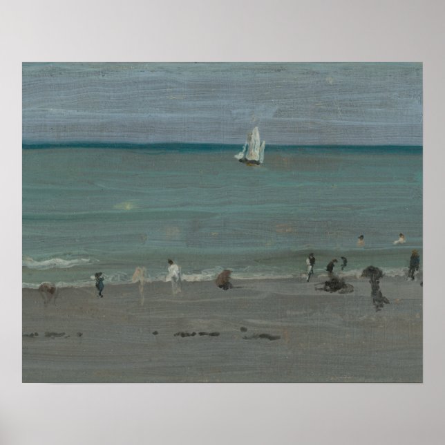 James Abbott McNeill Whistler-Kusten Scene, Bather Poster (Framsidan)
