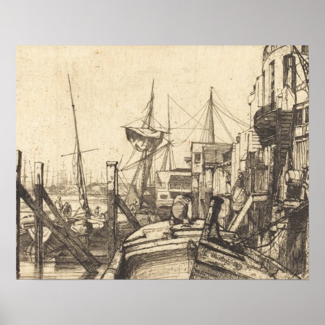 James Abbott McNeill Whistler - Limehouse Poster (Framsidan)