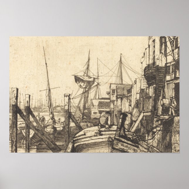 James Abbott McNeill Whistler - Limehouse Poster (Framsidan)