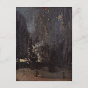 James Abbott McNeill Whistler - Nocturne i svart Vykort