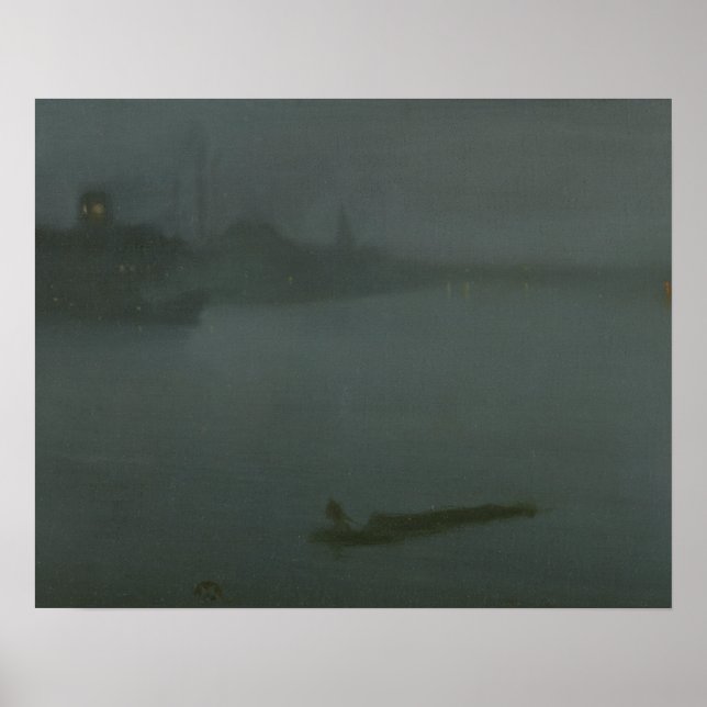 James Abbott McNeill Whistler - Nocturne in Blue Poster (Framsidan)