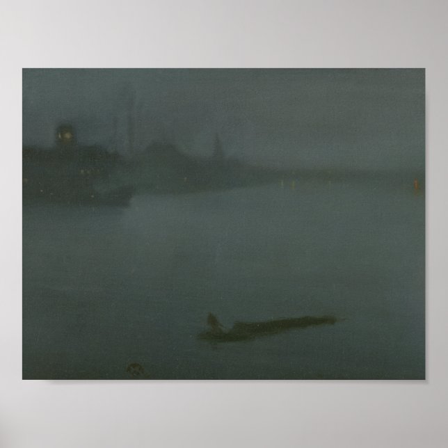 James Abbott McNeill Whistler - Nocturne in Blue Poster (Framsidan)