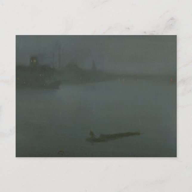 James Abbott McNeill Whistler - Nocturne in Blue Vykort (Framsida)