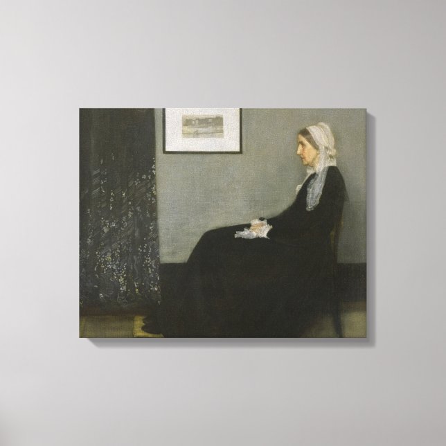 James Abbott Whistler - Whistlers Mor Canvastryck (Framsida)
