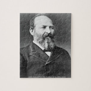James Abraham Garfield 20:e president i Amerika. Pussel