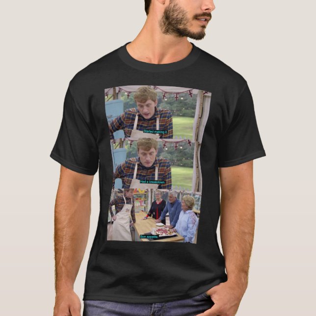 James Acaster Underbar British Bake Off Classic T- T Shirt (Framsida)