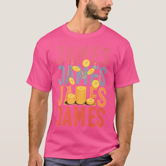 James Anpassad Mynthobbyst T Shirt (Framsida)